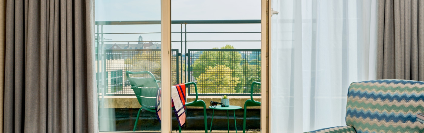 Balcony room overlooking Herbert Park