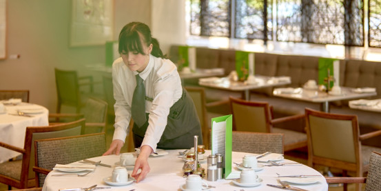 Setting Breakfast Table