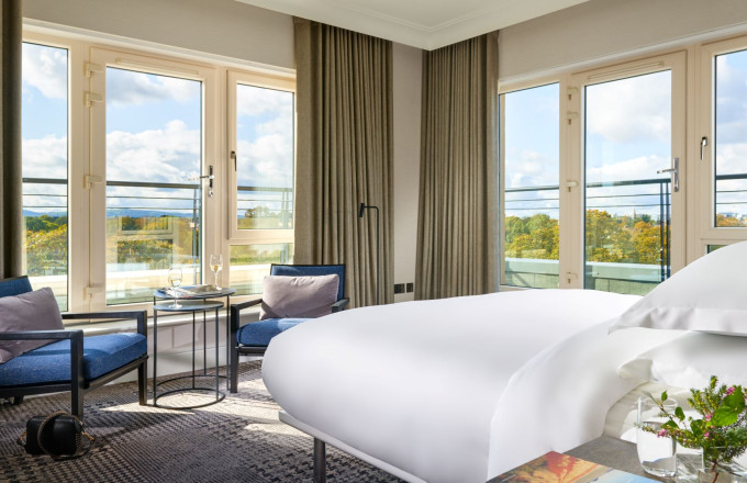 Signature Room with a view of Herbert Park